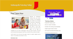 Desktop Screenshot of indianapolistutoringonline.com
